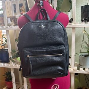 Kate Spade New York Chester Street Aveline black pebbled leather backpack